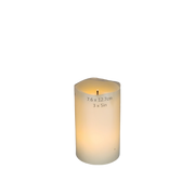 Wavy Edge Glow Wick Pillar Candle -