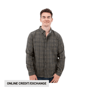 Old Ranch Men's Chase Organic Hidden Button Down Shirt - Brown by Lenny's Shoe & Apparel