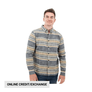 Old Ranch Men's Chase Organic Hidden Button Down Shirt - Dress Blue by Lenny's Shoe & Apparel