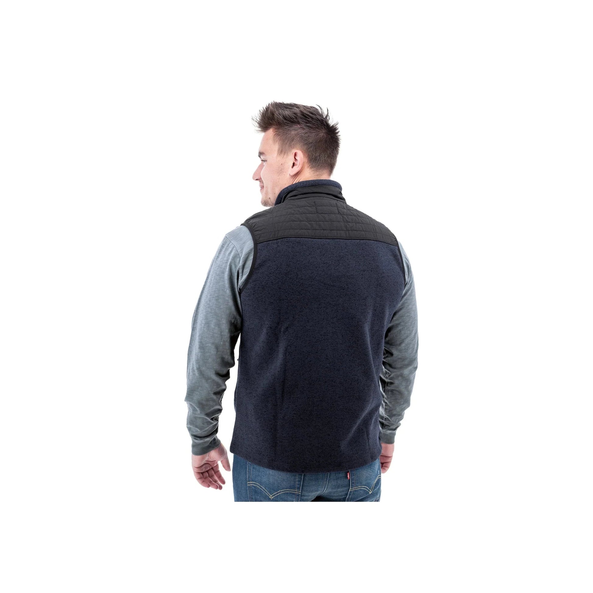 Old Ranch Men's Ezrah Fleece Vest - Black Iris by Lenny's Shoe & Apparel