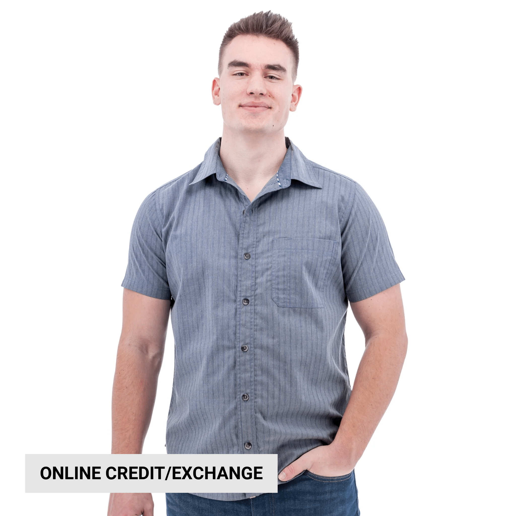 Old Ranch Men's Loki Shirt - Folkstone Grey by Lenny's Shoe & Apparel