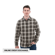 Old Ranch Men's Miles Organic Flannel Shirt - Dark Shadow by Lenny's Shoe & Apparel