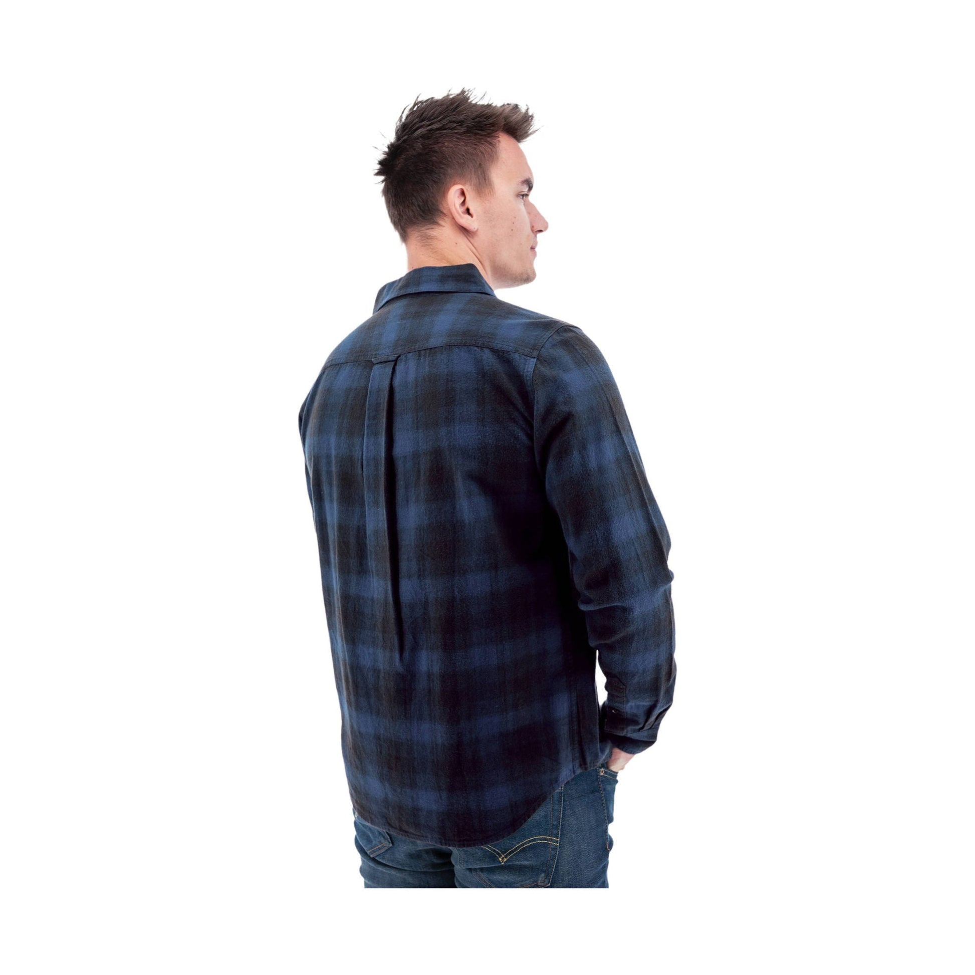 Old Ranch Men's Miles Organic Flannel Shirt - Denim by Lenny's Shoe & Apparel