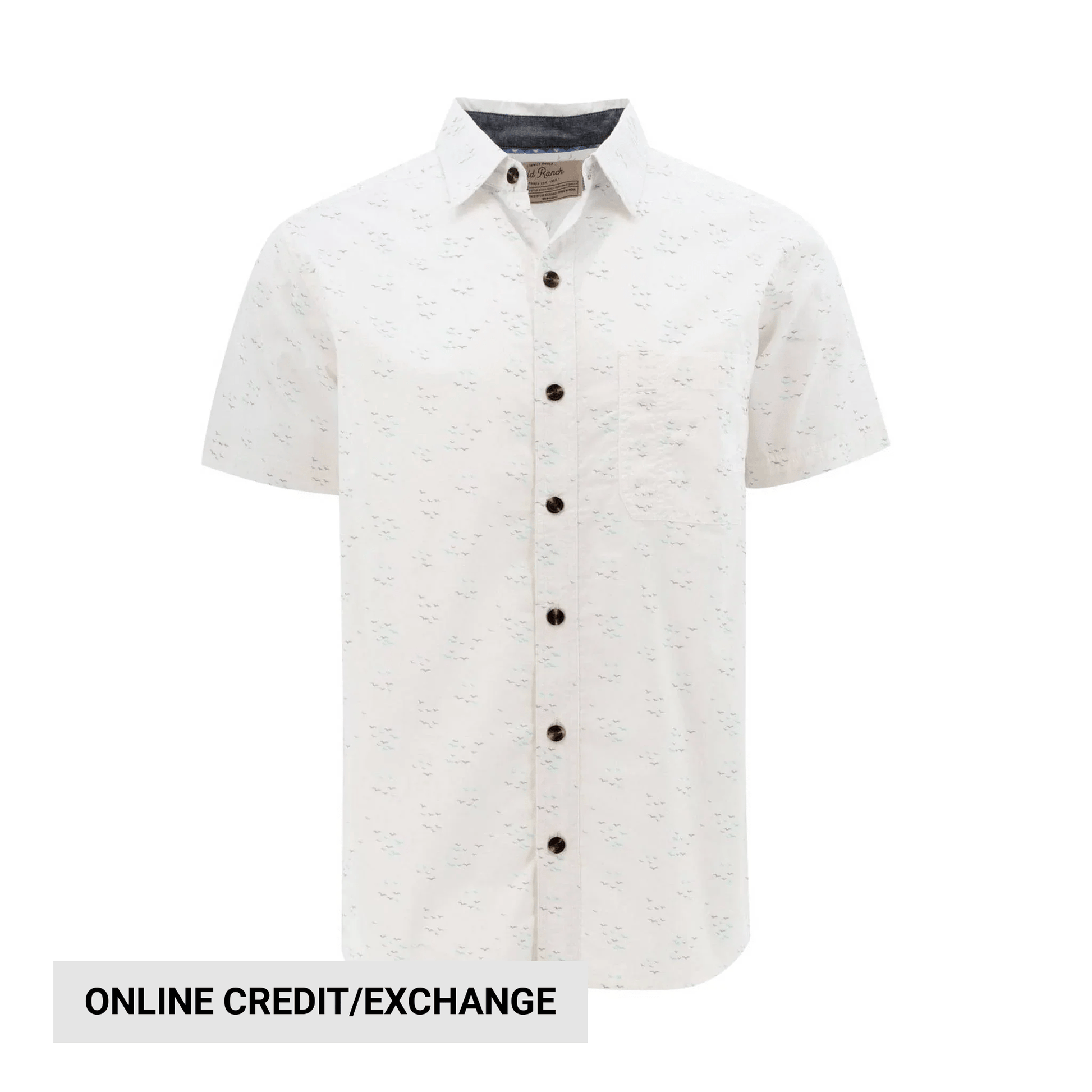Old Ranch Men's Seagull Shirt - White by Lenny's Shoe & Apparel