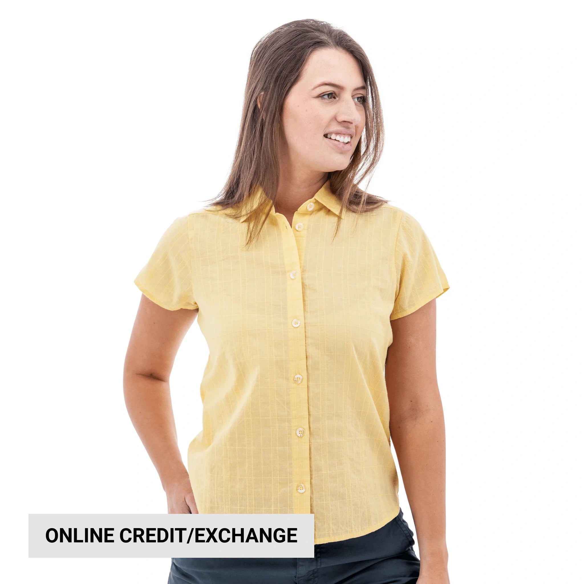 Old Ranch Women's Aubrey Organic Camp Shirt - Gold by Lenny's Shoe & Apparel