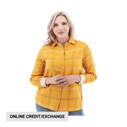 Old Ranch Women's Aveline Organic Flannel Shirt - Gold by Lenny's Shoe & Apparel