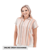 Old Ranch Women's Aviana Shirt 24 - Deep Coral by Lenny's Shoe & Apparel