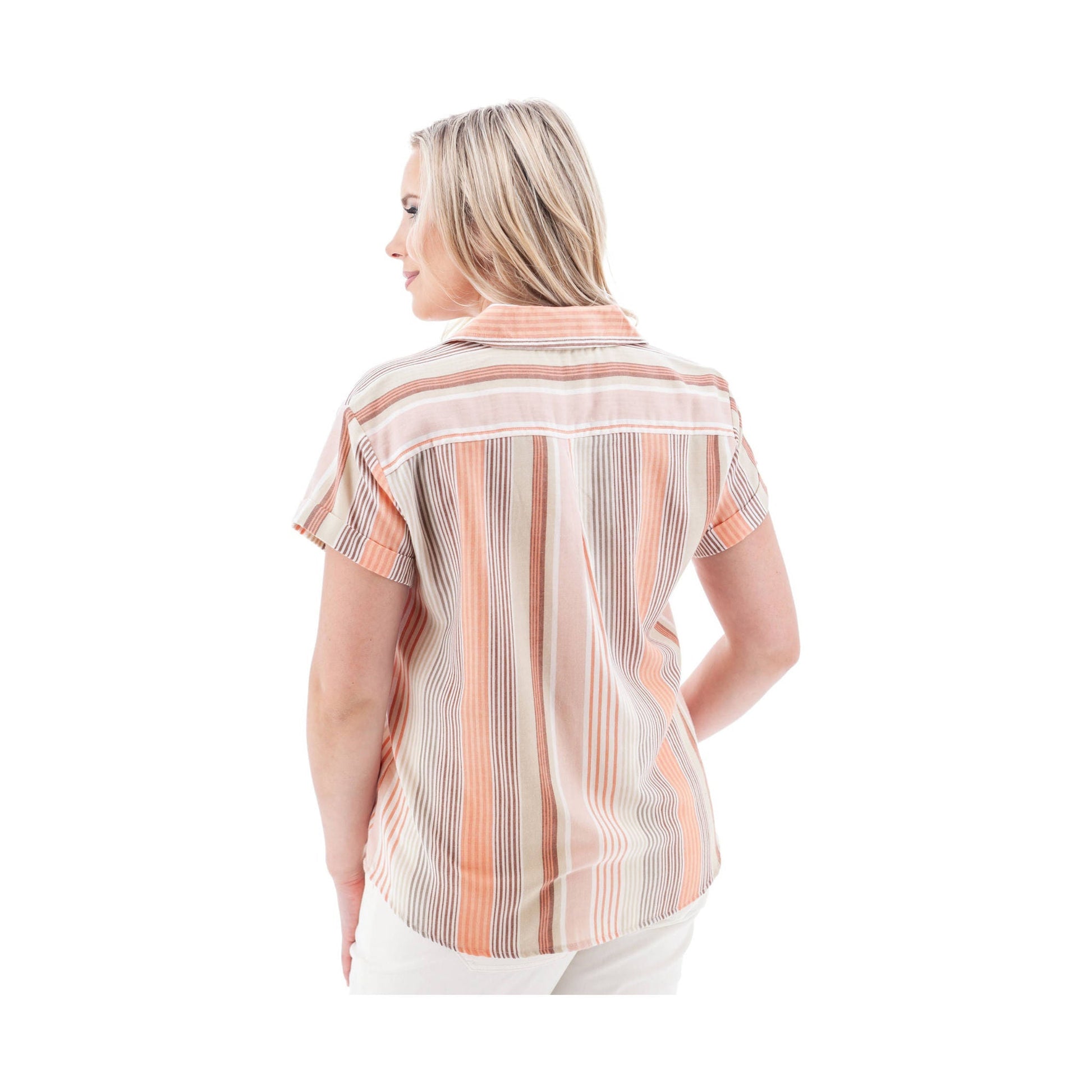 Old Ranch Women's Aviana Shirt 24 - Deep Coral by Lenny's Shoe & Apparel