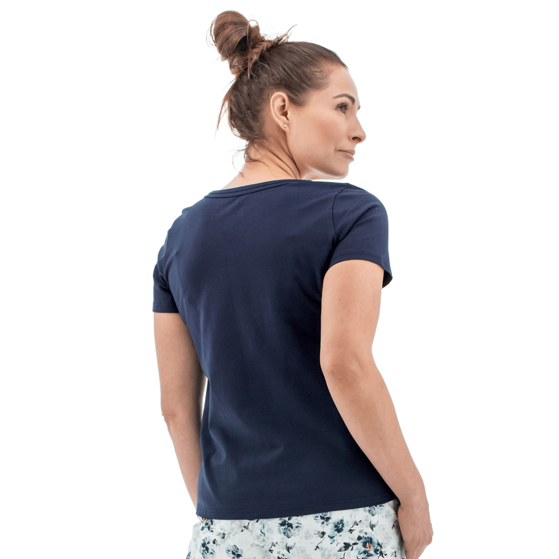 Old Ranch Women's Basis Organic Cotton Tee - Black Iris by Lenny's Shoe & Apparel