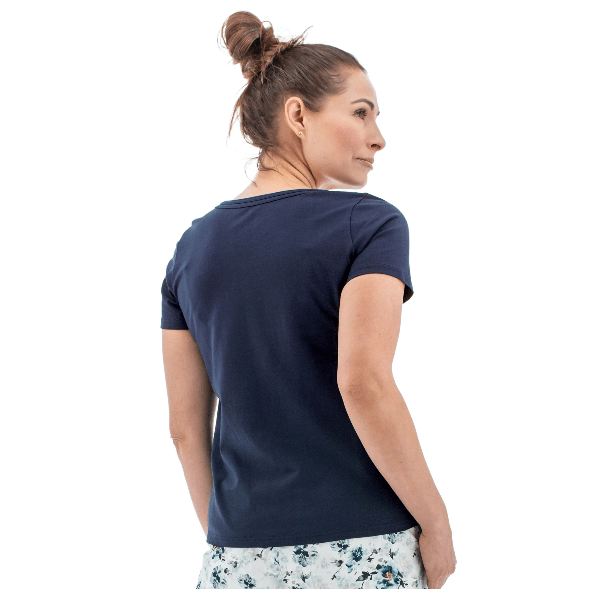 Old Ranch Women's Basis Organic Cotton Tee - Black Iris by Lenny's Shoe & Apparel