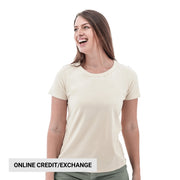 Old Ranch Women's Basis Organic Cotton Tee - Egret by Lenny's Shoe & Apparel