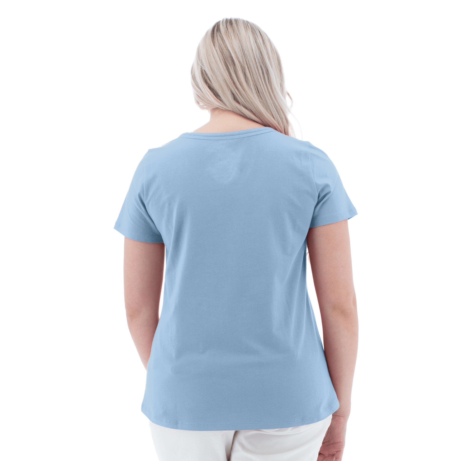 Old Ranch Women's Basis Organic Cotton Tee - Glacier Lake by Lenny's Shoe & Apparel