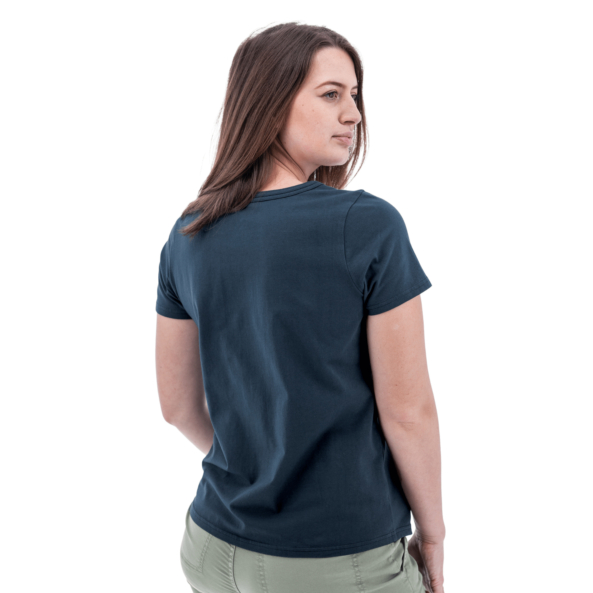 Old Ranch Women's Basis Organic Cotton Tee - Midnight Navy by Lenny's Shoe & Apparel