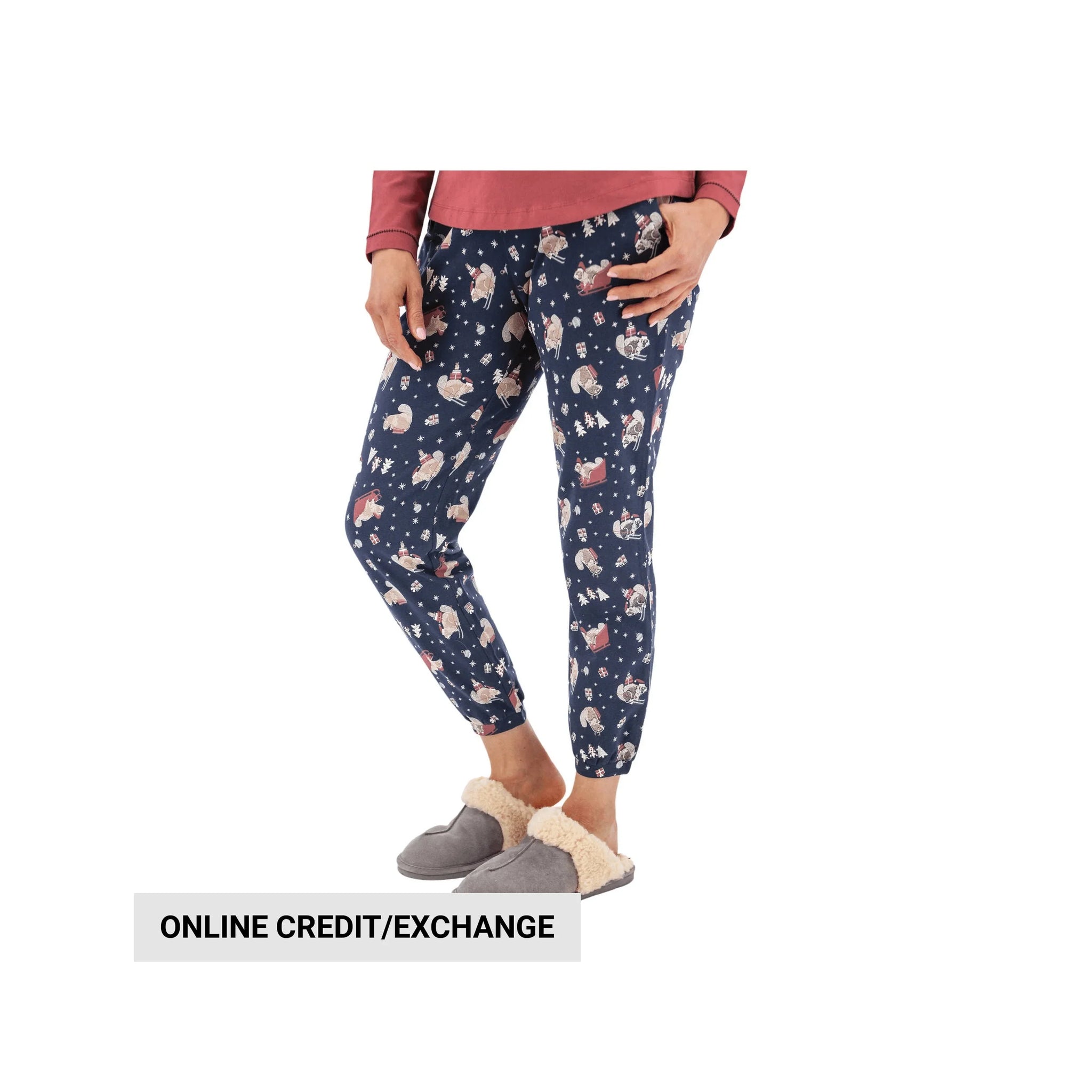 Old Ranch Women's Bucky Organic Pajama Jogger - Black Iris by Lenny's Shoe & Apparel