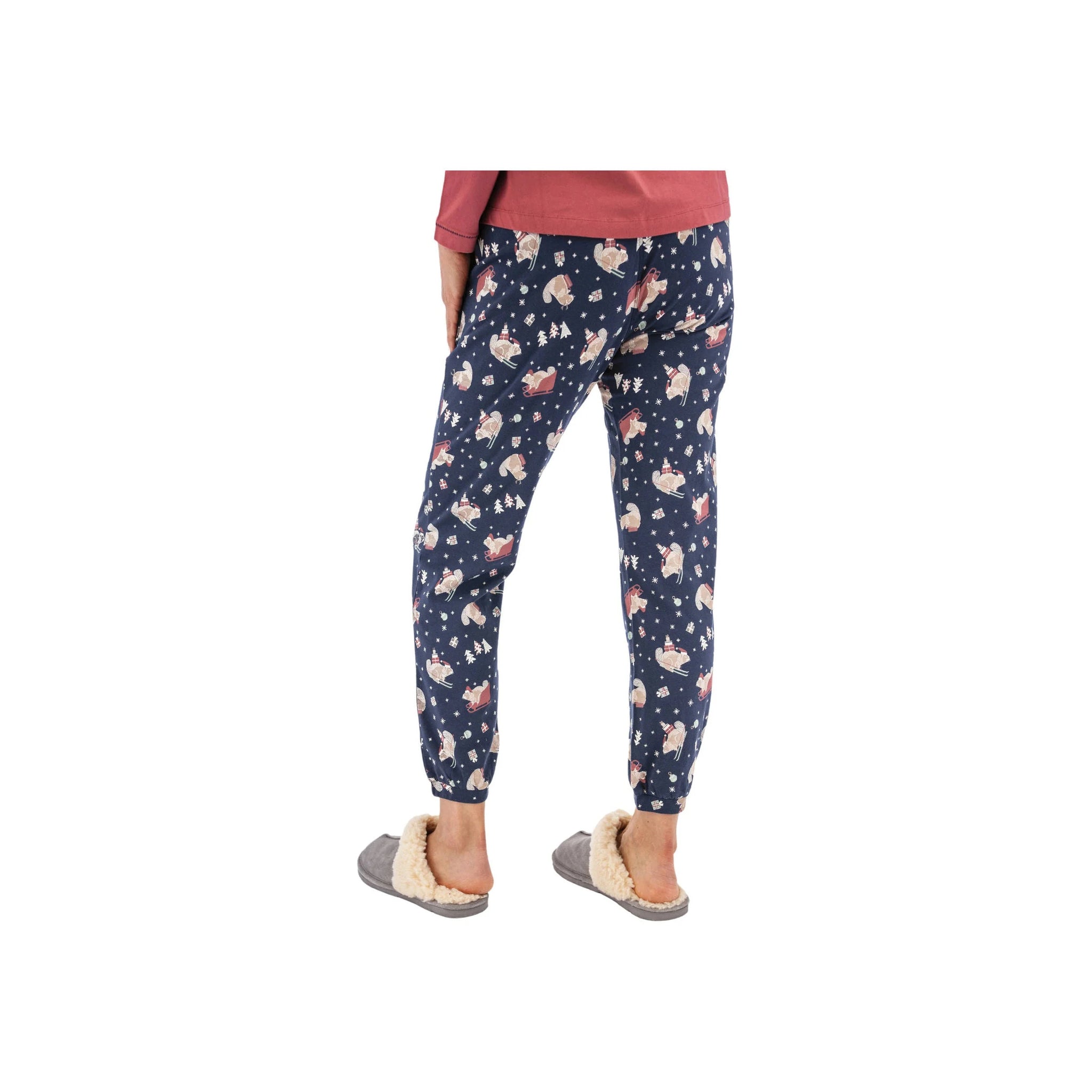 Old Ranch Women's Bucky Organic Pajama Jogger - Black Iris by Lenny's Shoe & Apparel