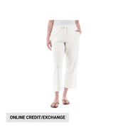 Old Ranch Women's Corina Recycled Crop Sweatpants - Egret by Lenny's Shoe & Apparel