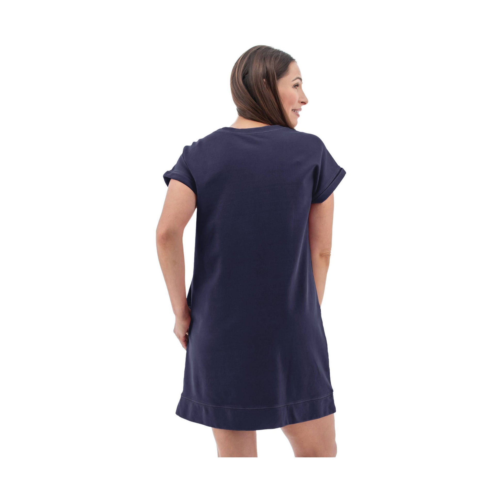 Old Ranch Women's Inola Sweatshirt Dress - Black Iris by Lenny's Shoe & Apparel