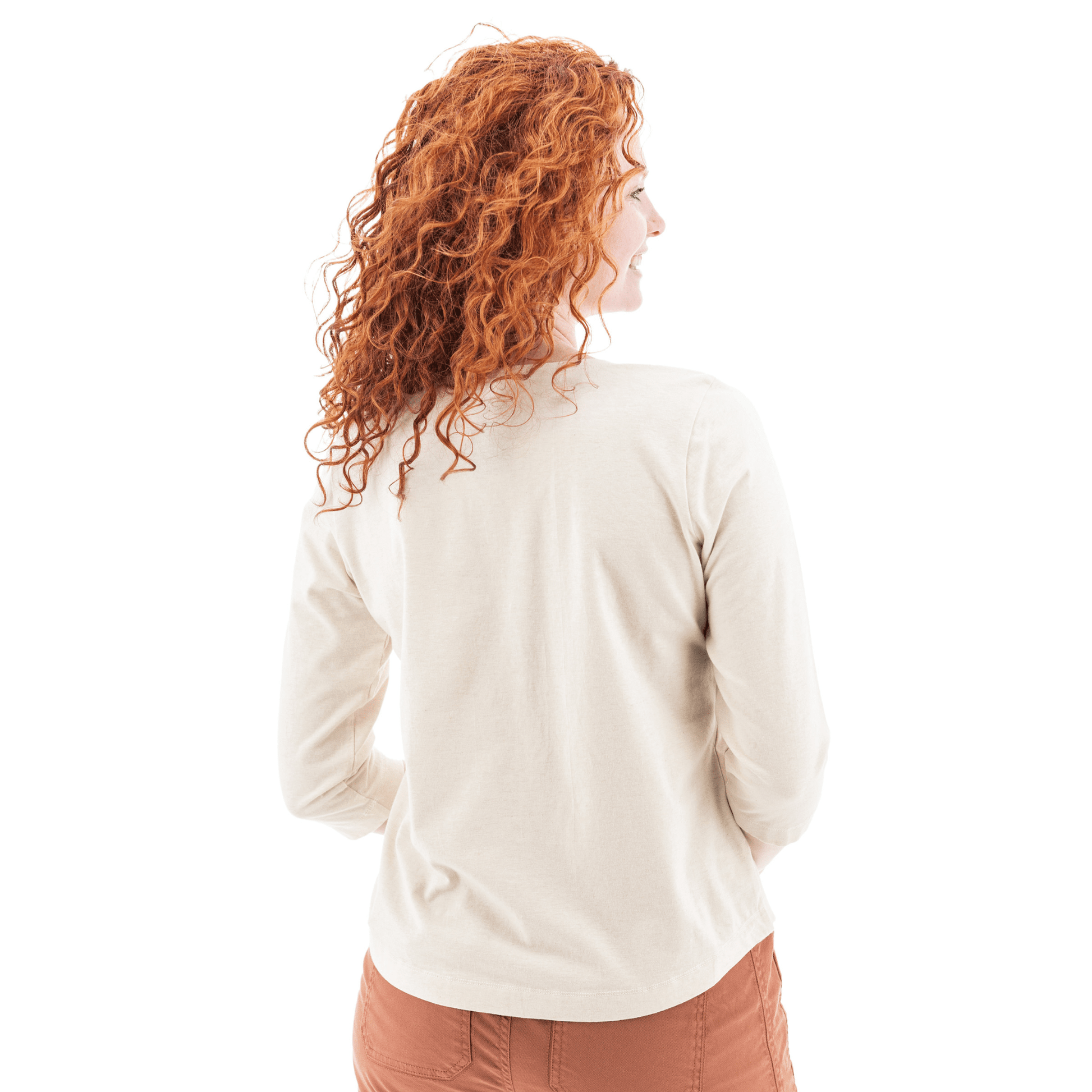 Old Ranch Women's Magnolia 25 Organic Three Quarter Sleeve Top - Egret by Lenny's Shoe & Apparel