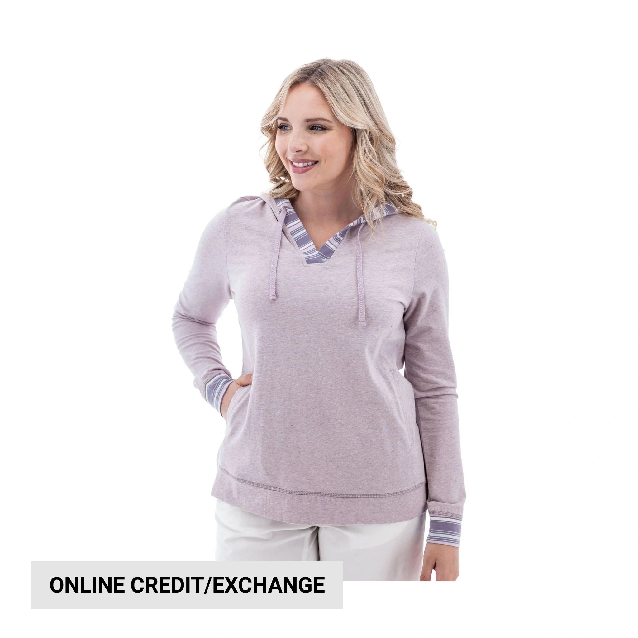 Old Ranch Women's Marlee Organic Lightweight Hoodie - Iris by Lenny's Shoe & Apparel