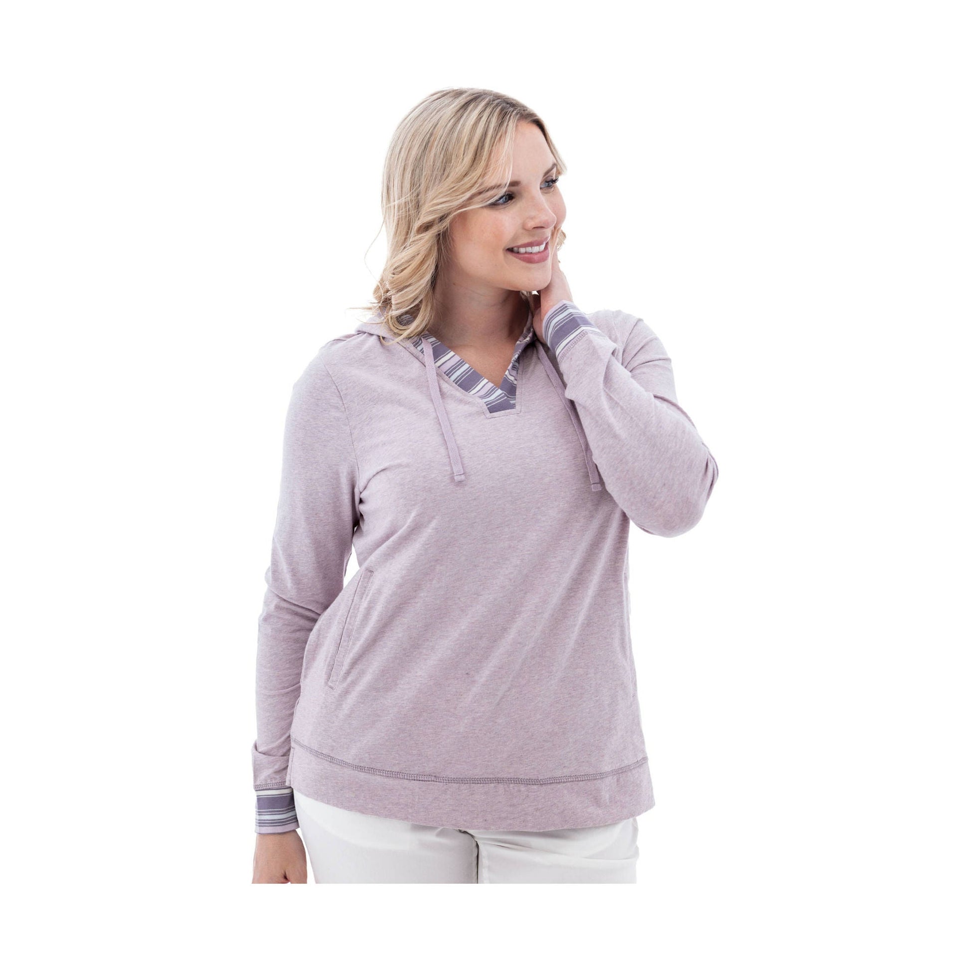 Old Ranch Women's Marlee Organic Lightweight Hoodie - Iris by Lenny's Shoe & Apparel