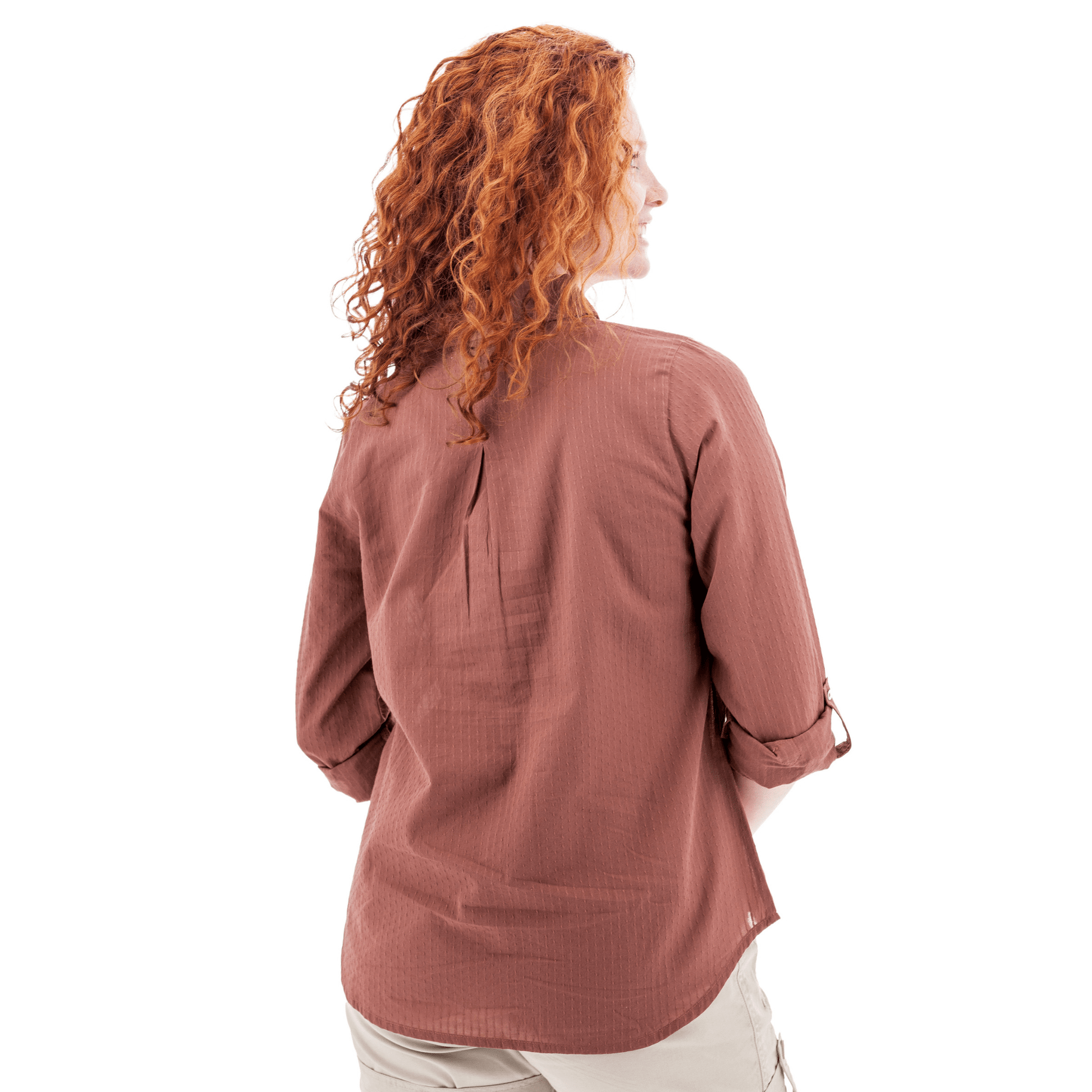 Old Ranch Women's Plumas 25 Organic Roll Up Shirt - Aragon by Lenny's Shoe & Apparel