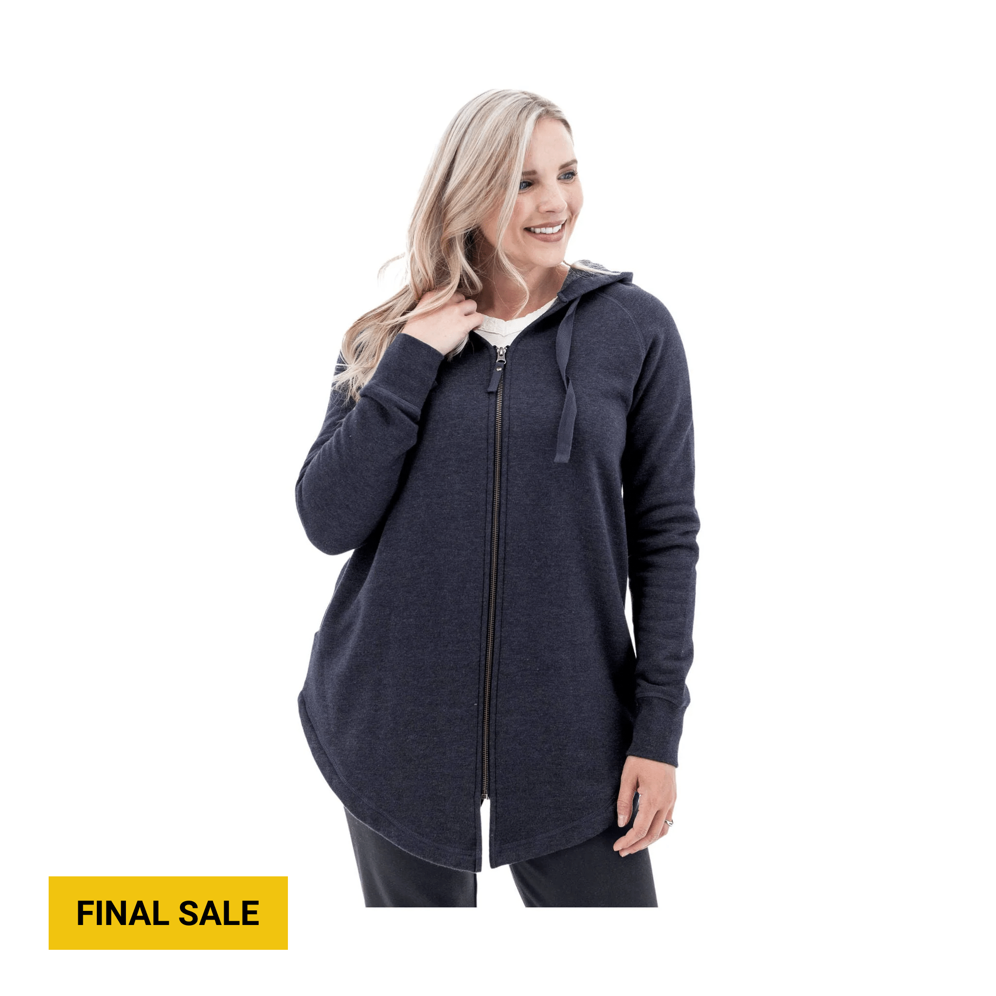 Old Ranch Women's River Oversized Fleece Hoodie - Black Iris by Lenny's Shoe & Apparel