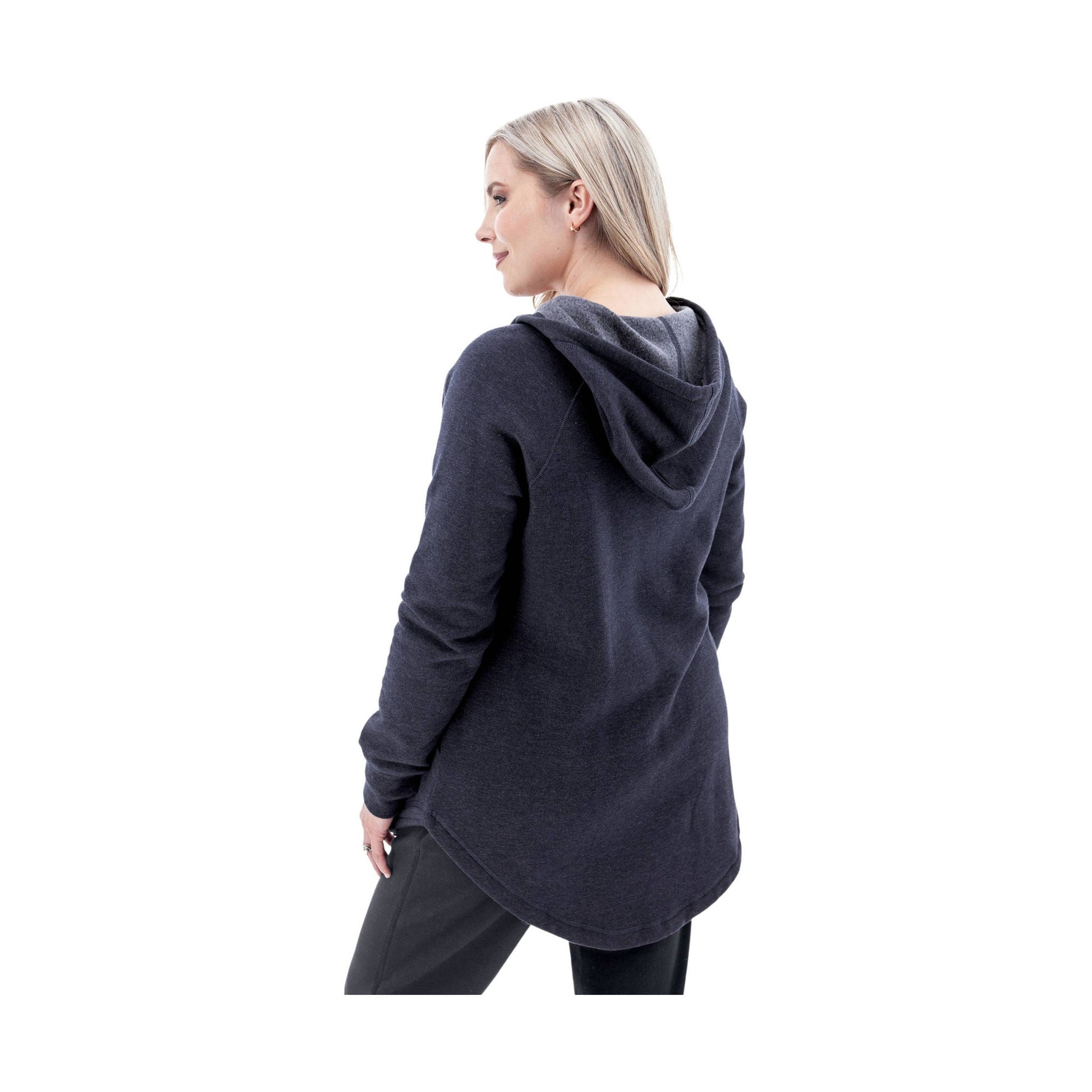 Old Ranch Women's River Oversized Fleece Hoodie - Black Iris by Lenny's Shoe & Apparel
