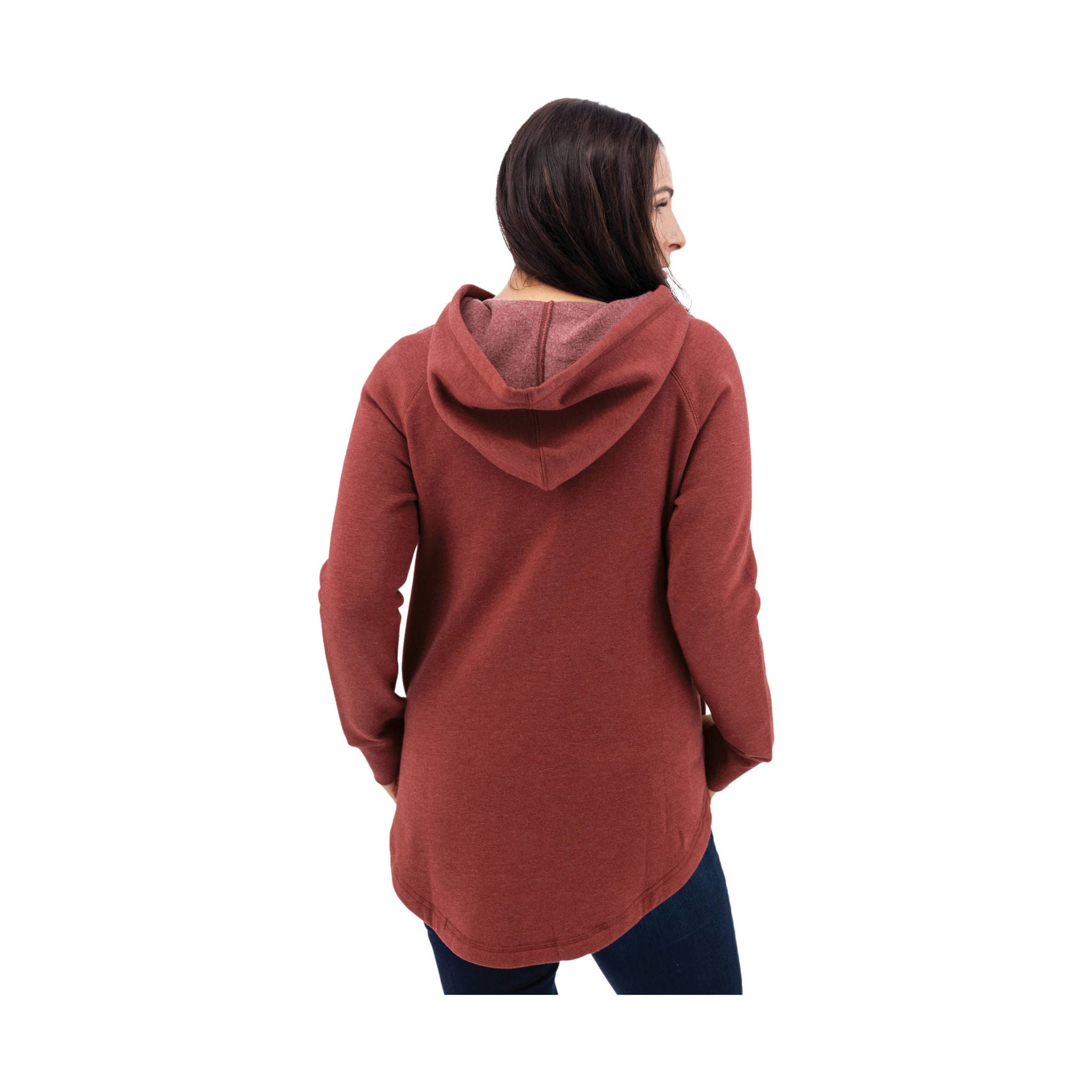Old Ranch Women's River Oversized Fleece Hoodie - Sun-Dried Tomato by Lenny's Shoe & Apparel