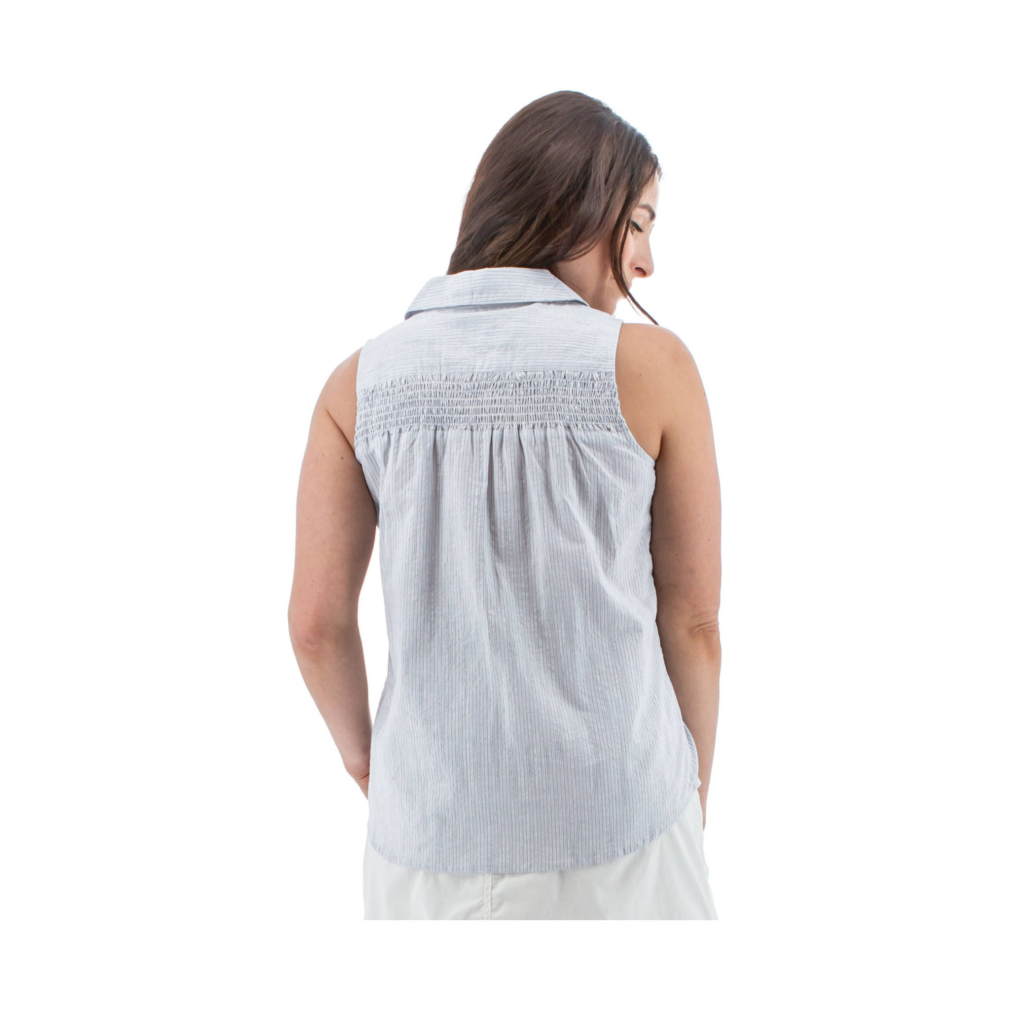 Old Ranch Women's Saguaro Tank Top 24 - Blue Stripe by Lenny's Shoe & Apparel