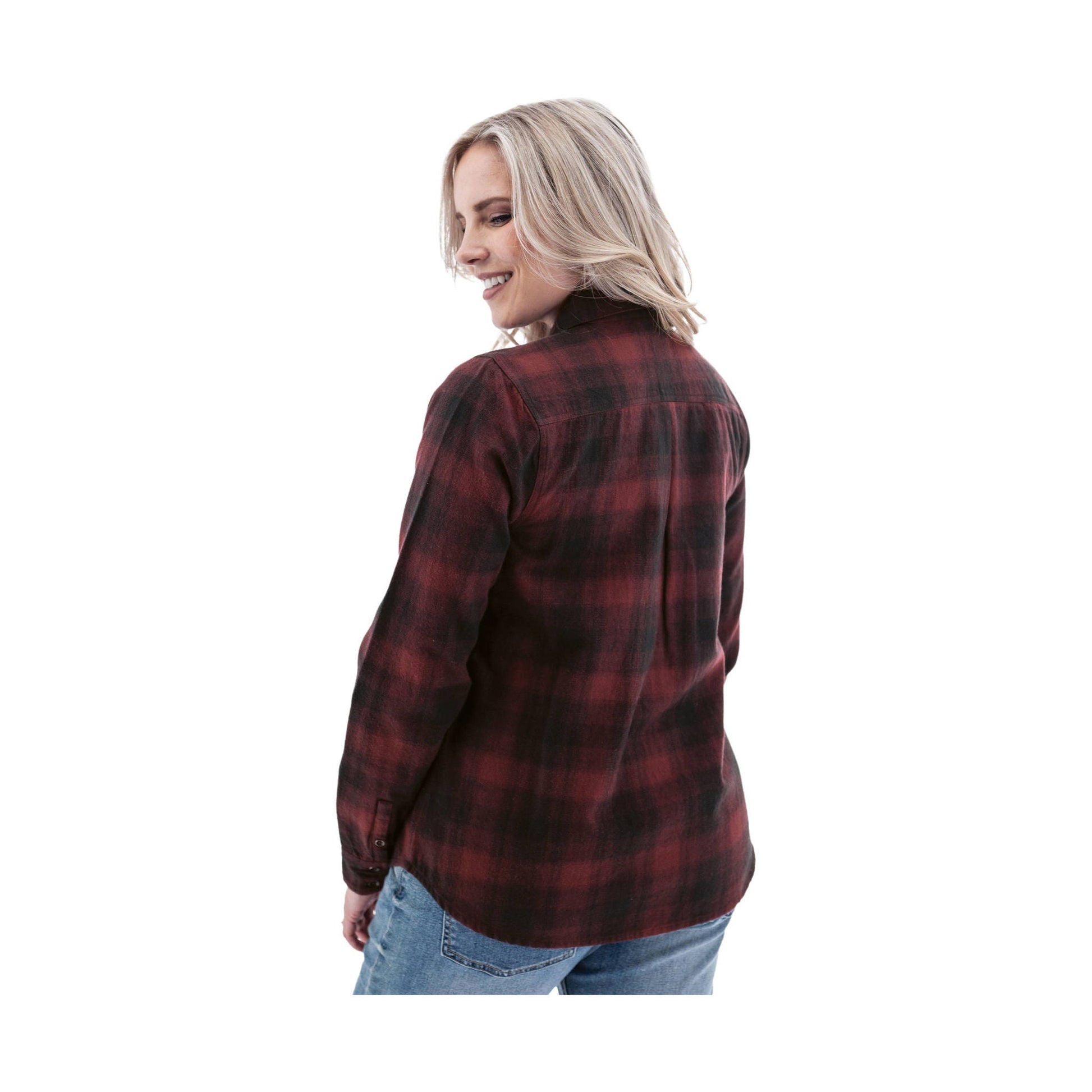 Old Ranch Women's Salina Organic Plaid Shirt - Red by Lenny's Shoe & Apparel