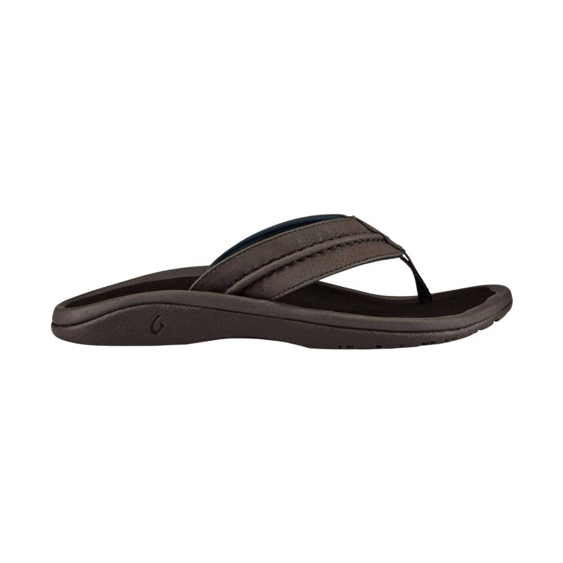 Olukai Men's Hokua Flip Flop - Dk Wood by Lenny's Shoe & Apparel