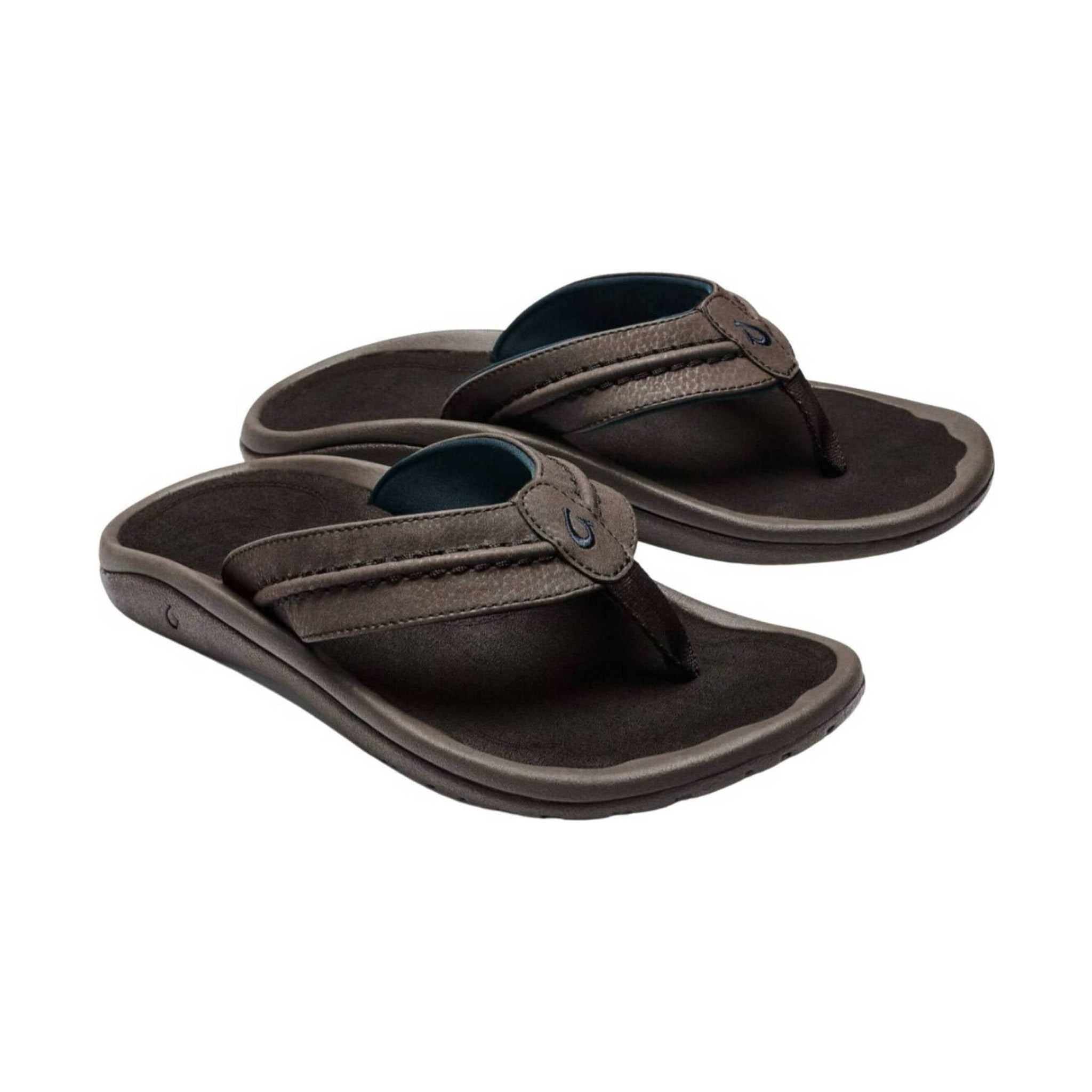 Olukai Men's Hokua Flip Flop - Dk Wood by Lenny's Shoe & Apparel