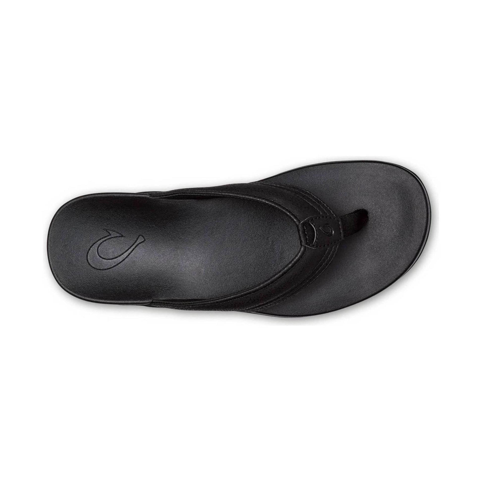 Olukai Men's Maha Flip Flop - Black by Lenny's Shoe & Apparel