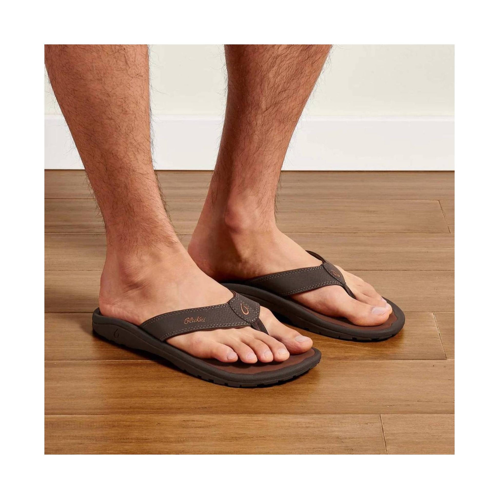OluKai Men's 'Ohana Flip Flop - Dark Java/Ray by Lenny's Shoe & Apparel