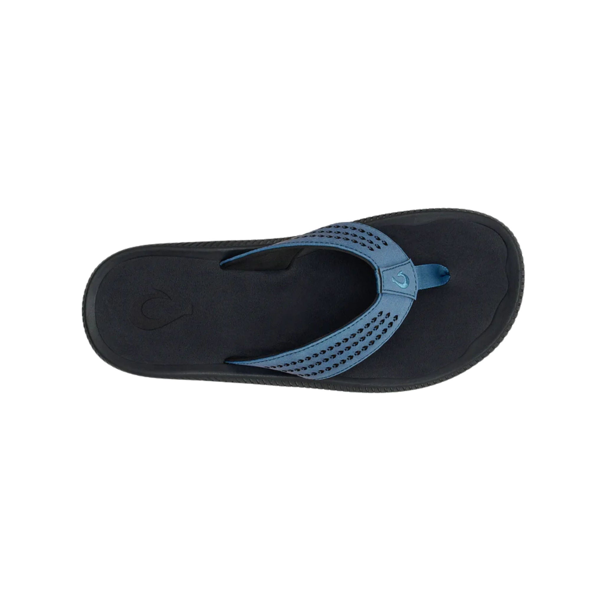 Olukai Men's Ulele Flip Flop - Blue fog/ Lava Rock by Lenny's Shoe & Apparel