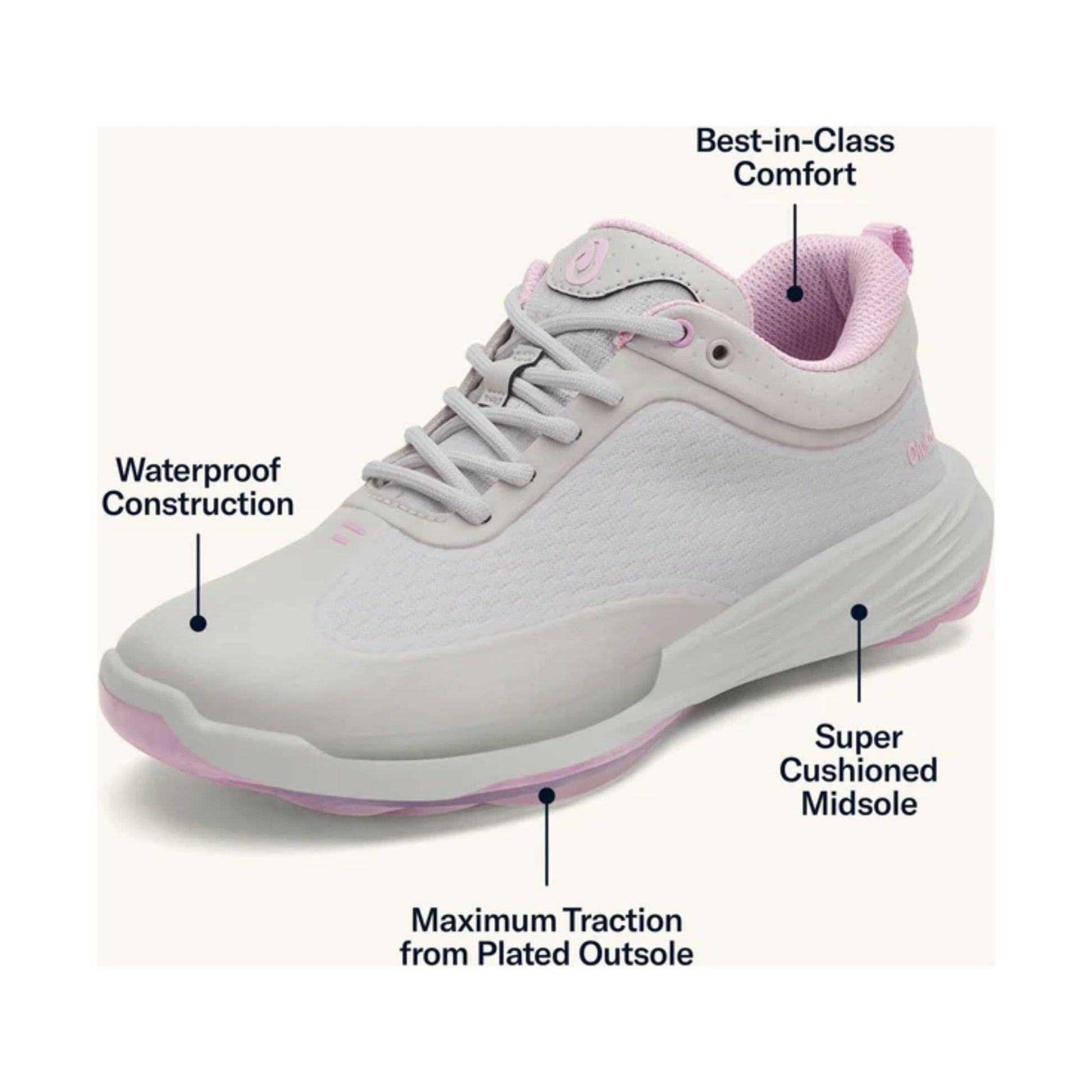 Olukai Women's Makena Waterproof Golf Shoes - Sterling by Lenny's Shoe & Apparel