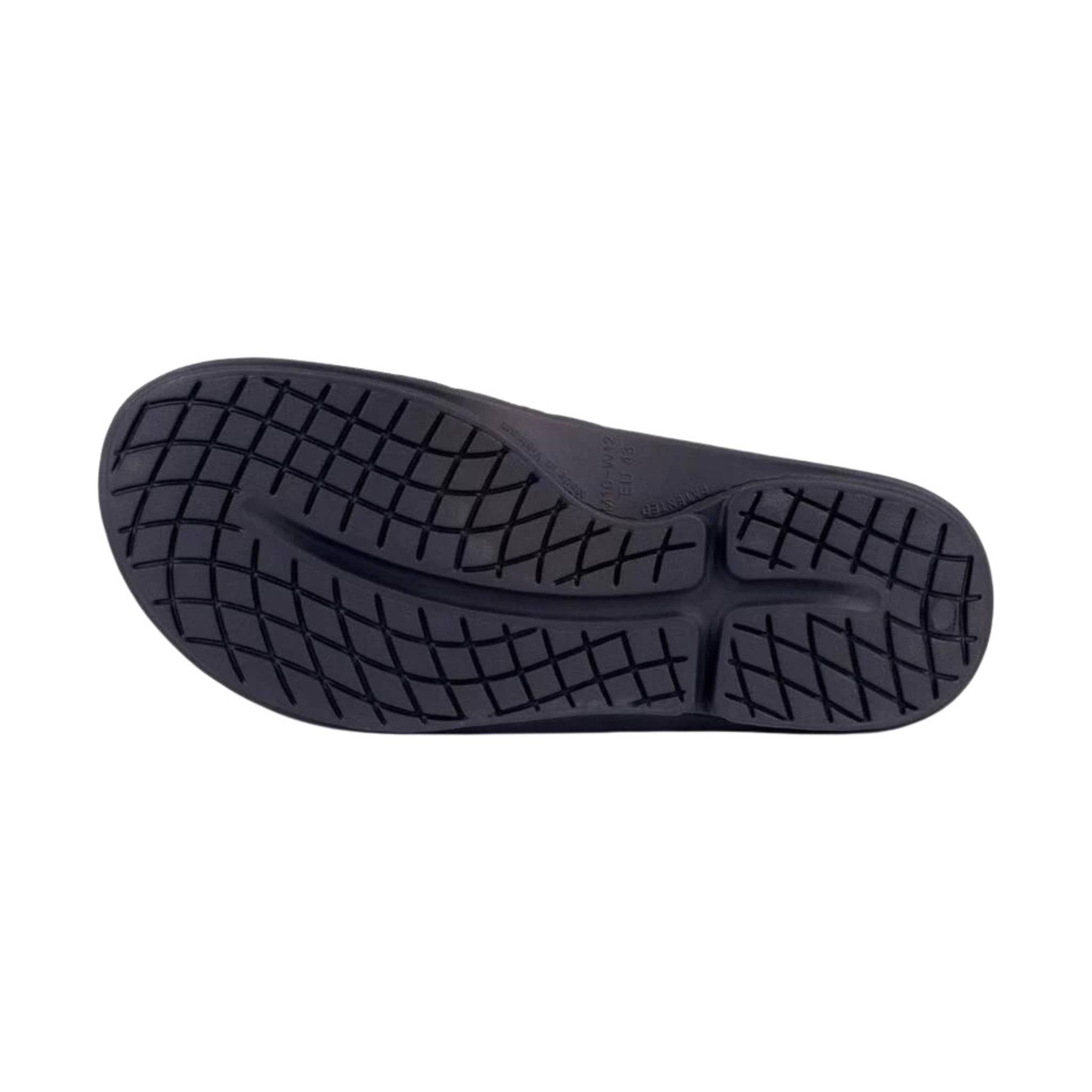 OOfos OOahh Sport Flex Slide - Matte Black by Lenny's Shoe & Apparel