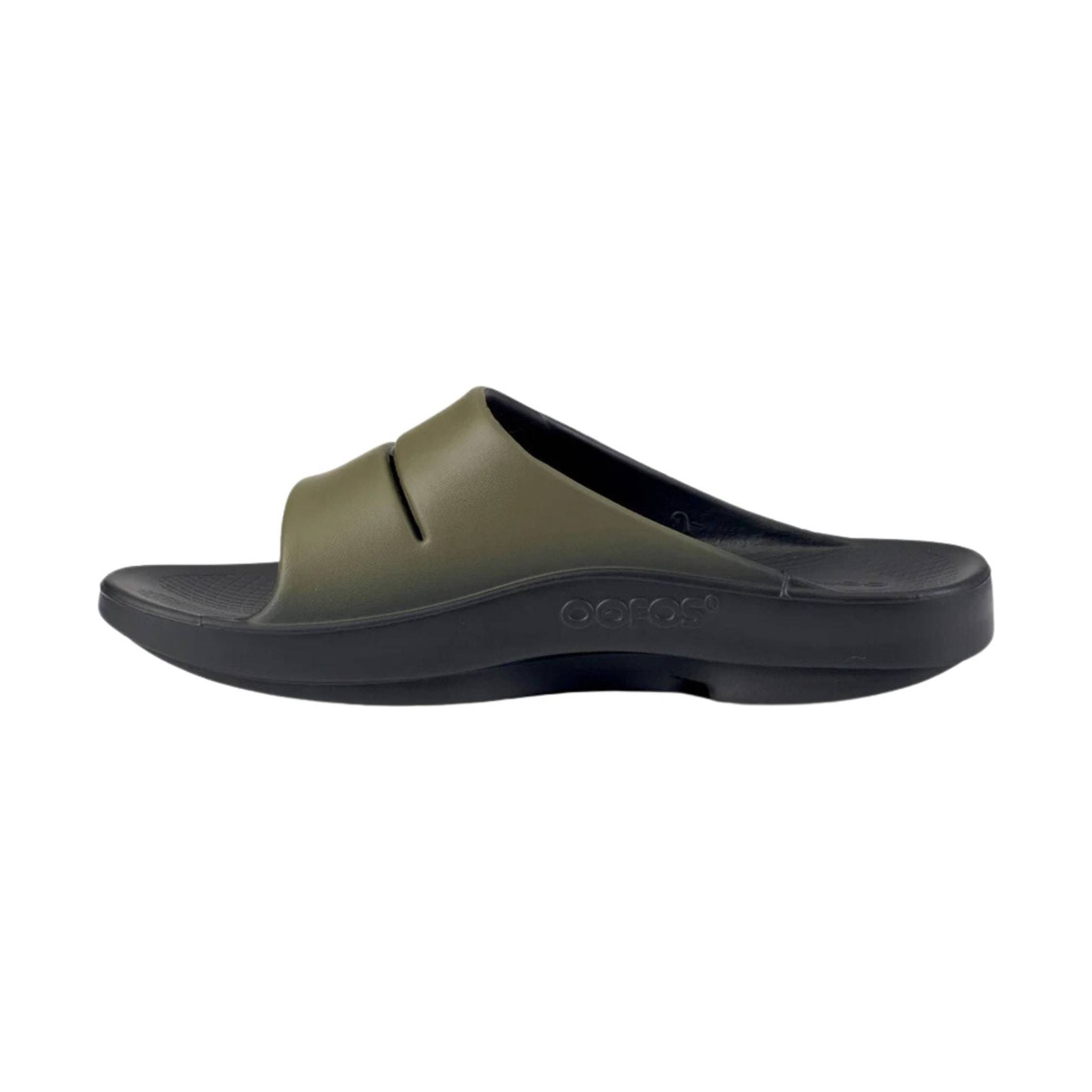 OOfos OOahh Sport Slide - Tactical Green by Lenny's Shoe & Apparel