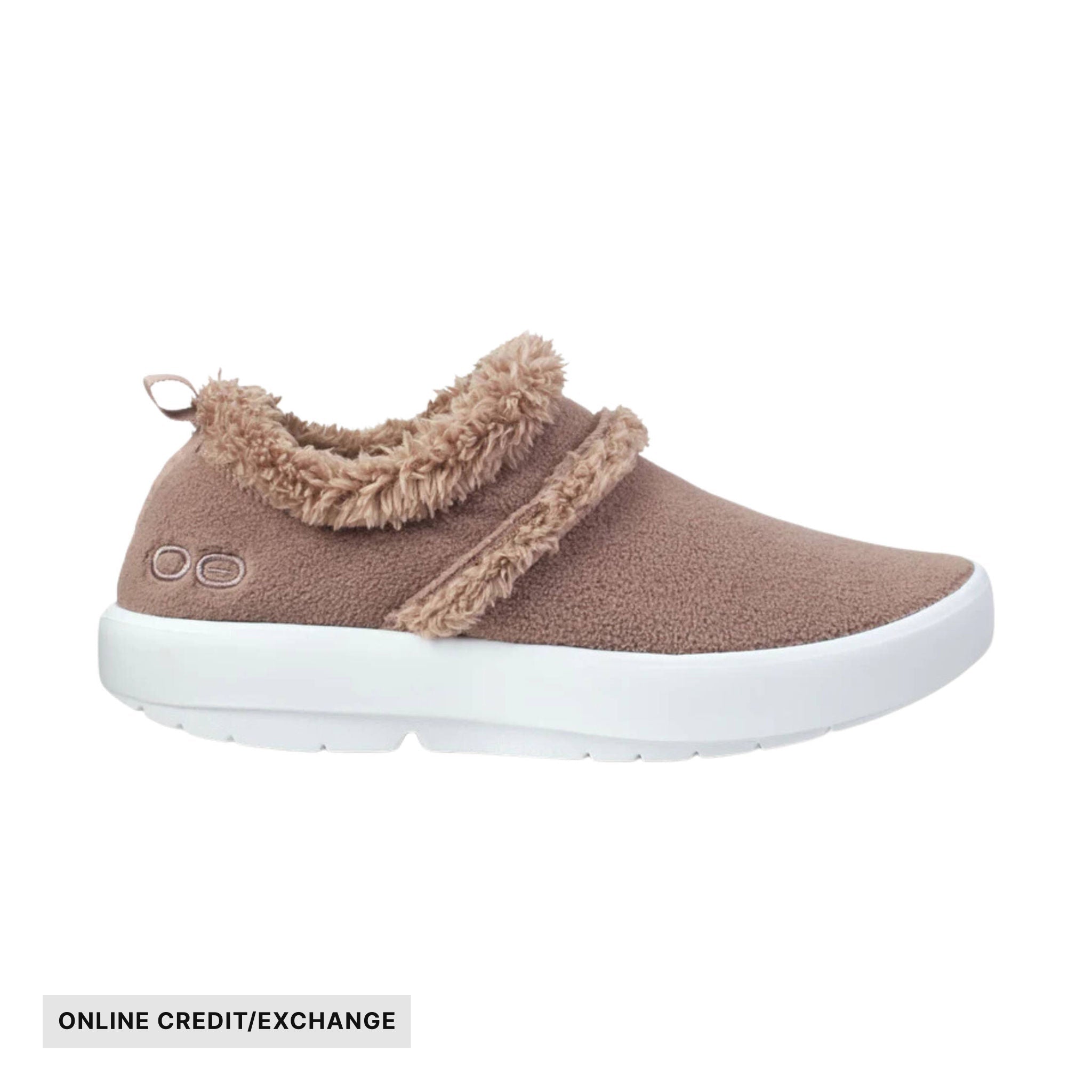 OOfos Women's OOcoozie Low Shoes - Chocolate Sherpa