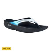 OOfos Women's OOlala Luxe Sandal - Black/Frost