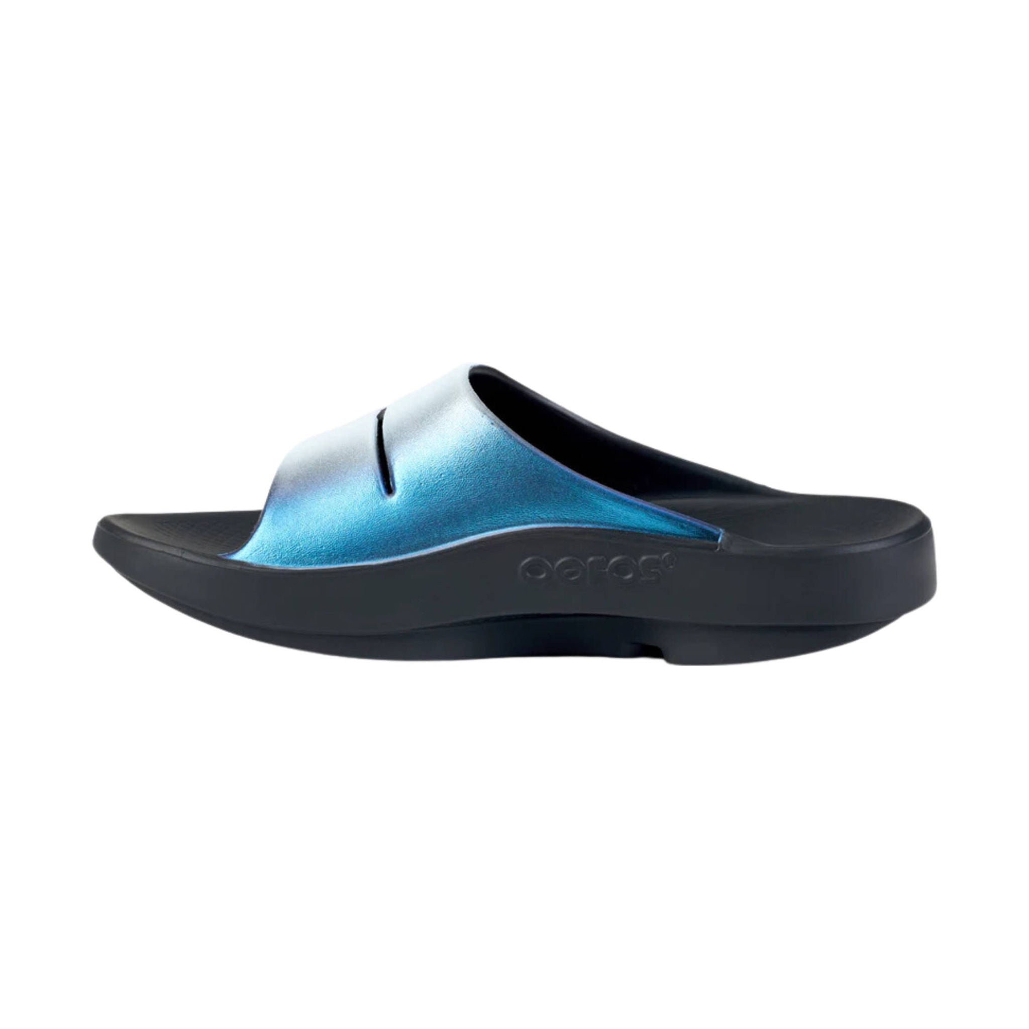 OOfos Women's OOahh Luxe Slide - Frost by Lenny's Shoe & Apparel