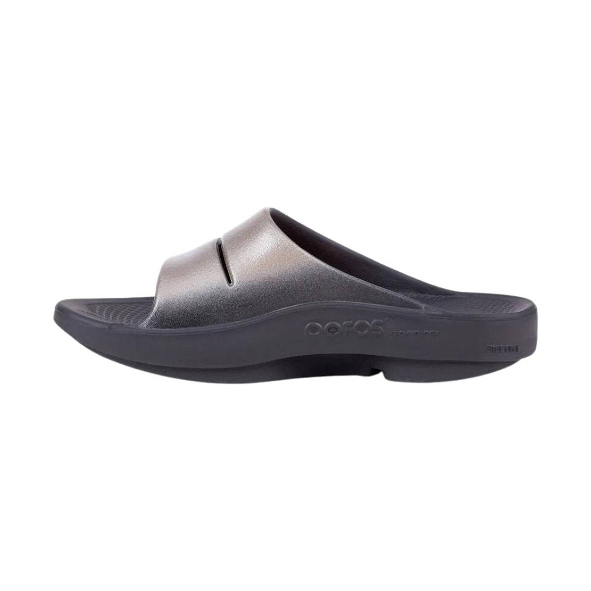 OOfos Women's OOahh Luxe Slide - Latte by Lenny's Shoe & Apparel
