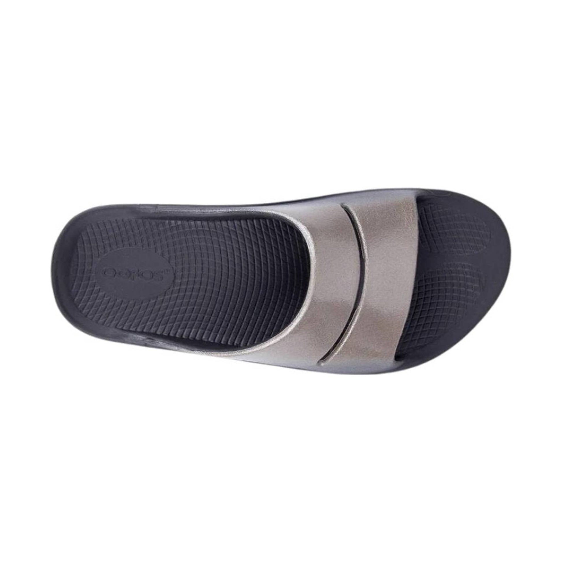 OOfos Women's OOahh Luxe Slide - Latte by Lenny's Shoe & Apparel