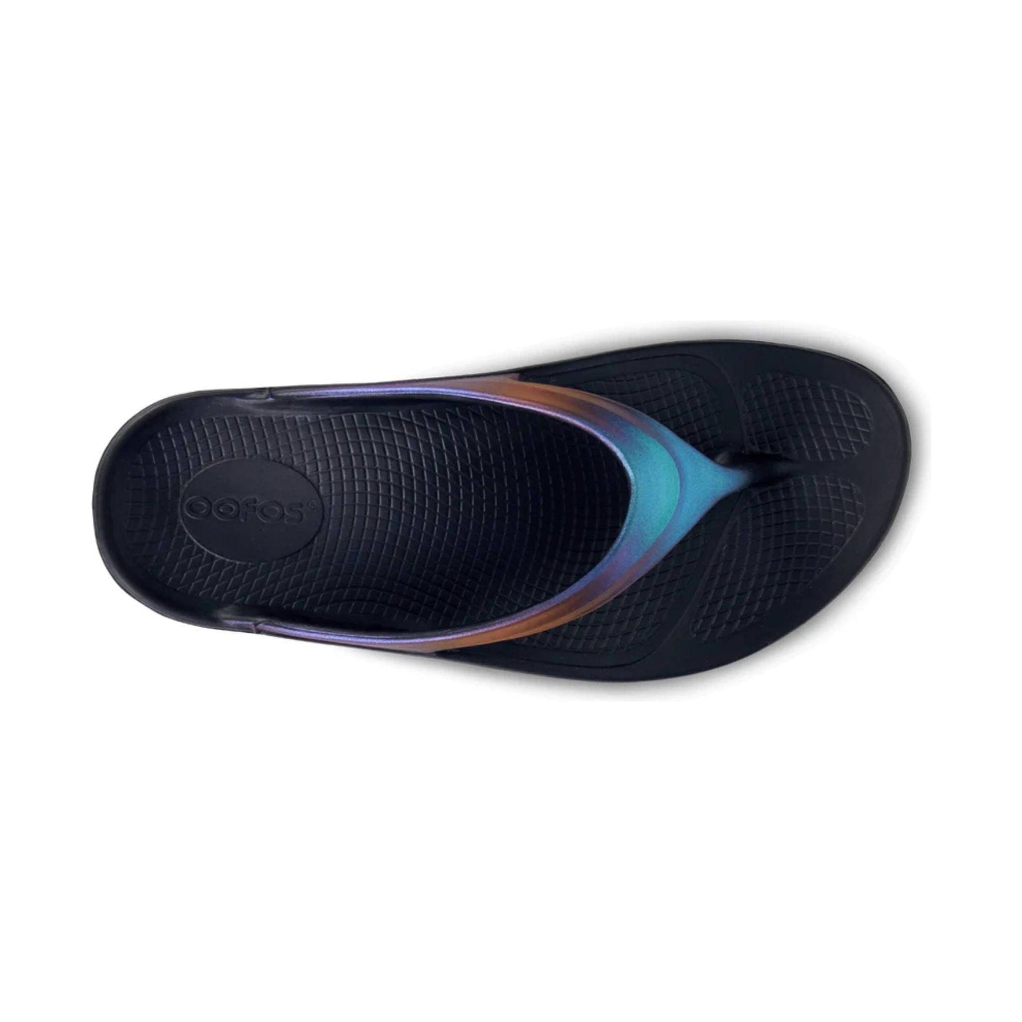 OOfos Women's OOlala Luxe Sandal - Midnight Spectre by Lenny's Shoe & Apparel
