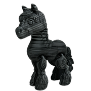 Clyde the Clydesdale  - Black and White Color