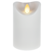 LED Wax 3x5 Pillar Candle - White