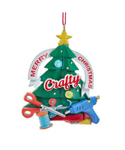 Merry Christmas Crafty  Tree Ornament