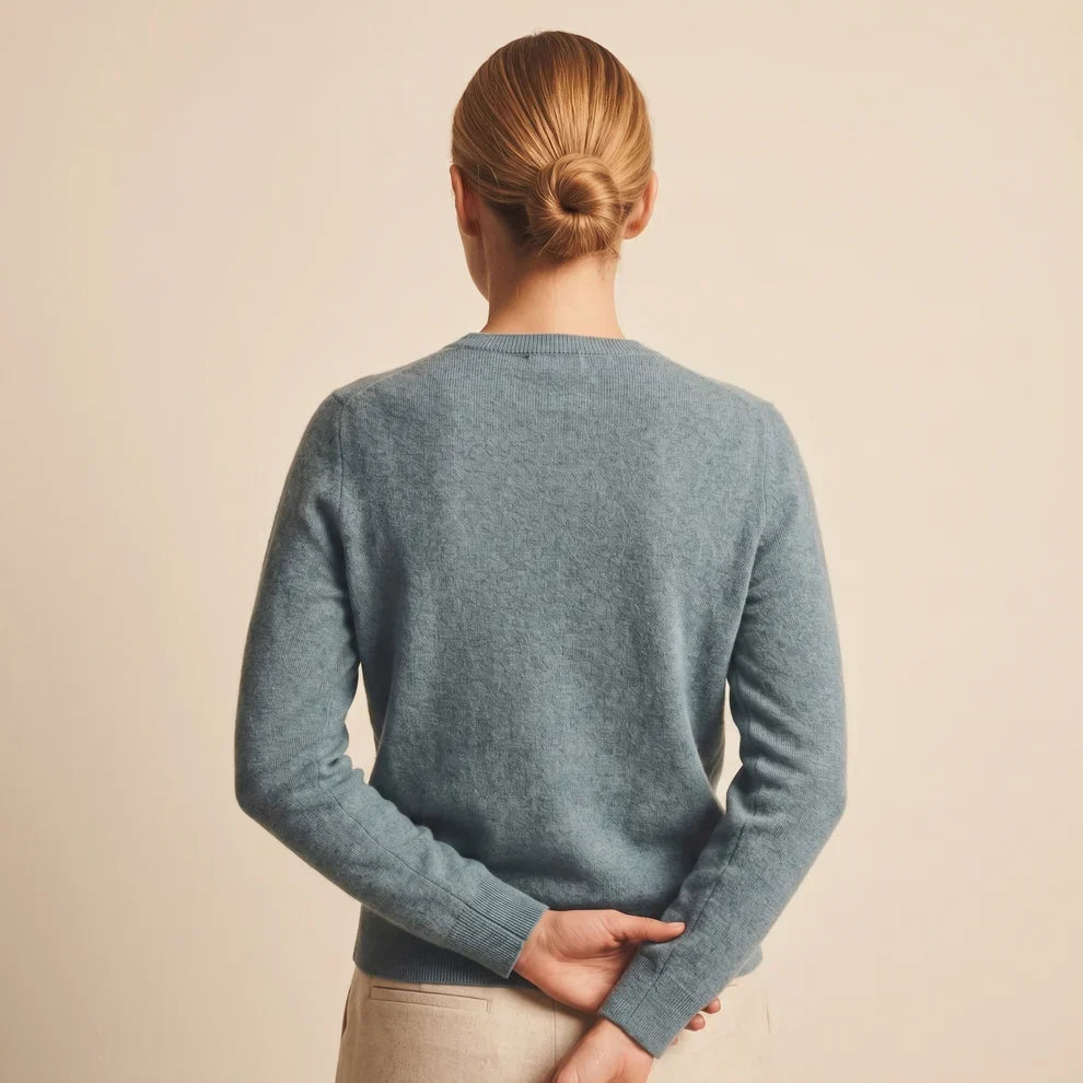 Lumusae Women's Original Cashmere Crewneck Sweater