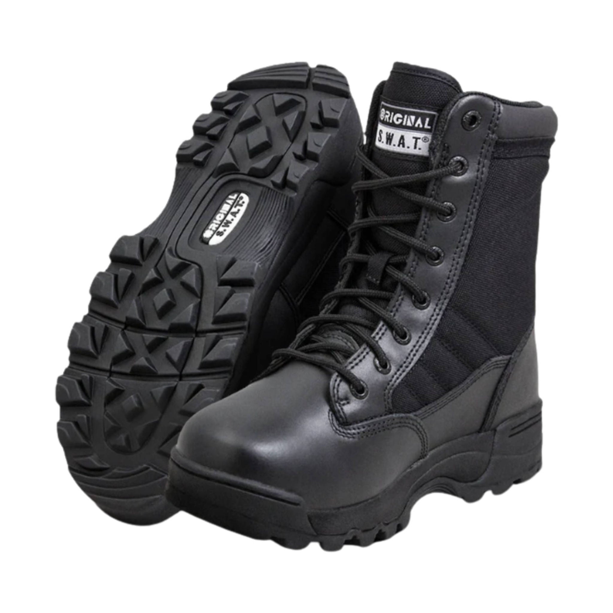 Original Footwear Men's S.W.A.T Classic 9 Inch Work Boots - Black by Lenny's Shoe & Apparel