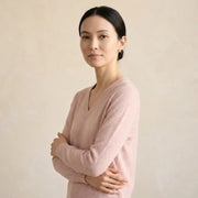Lumusae Women's Original Cashmere V-Neck Sweater